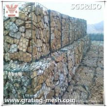 PVC recubierto / Hexagonal Wire Mesh / Gabion Basket para la construcción